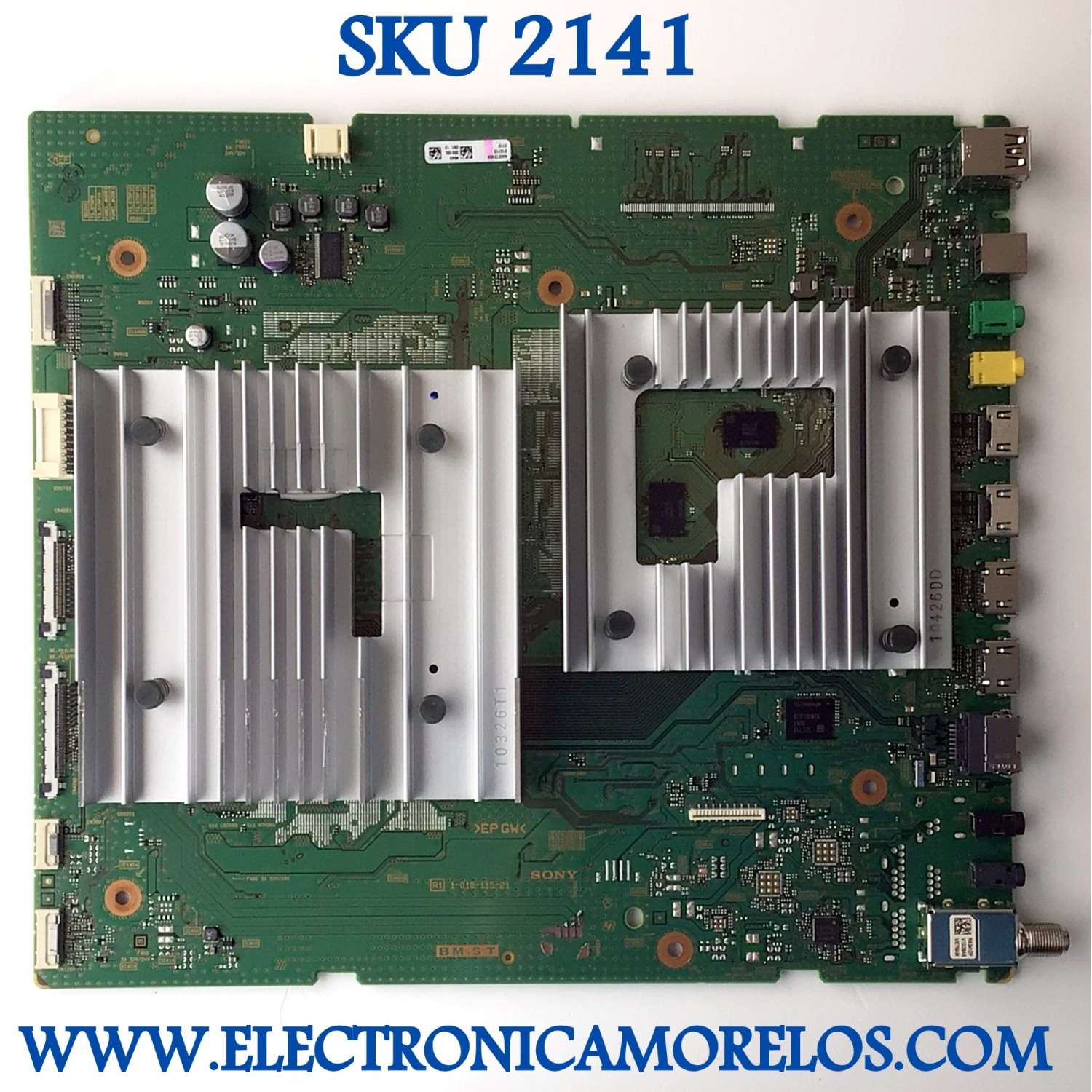 MAIN PARA TV SONY / NUMERO DE PARTE A-5027-249-A / 1-010-115-21 / A5027249A / PANEL YDM075DCS11 / DISPLAY ST7461D02-F VER.2.1 / MODELO XR-75X90J / XR75X90J